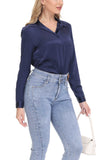 Women's Silk Blouse 100% Silk Long Sleeves Shirt - OSCAR ROSSA