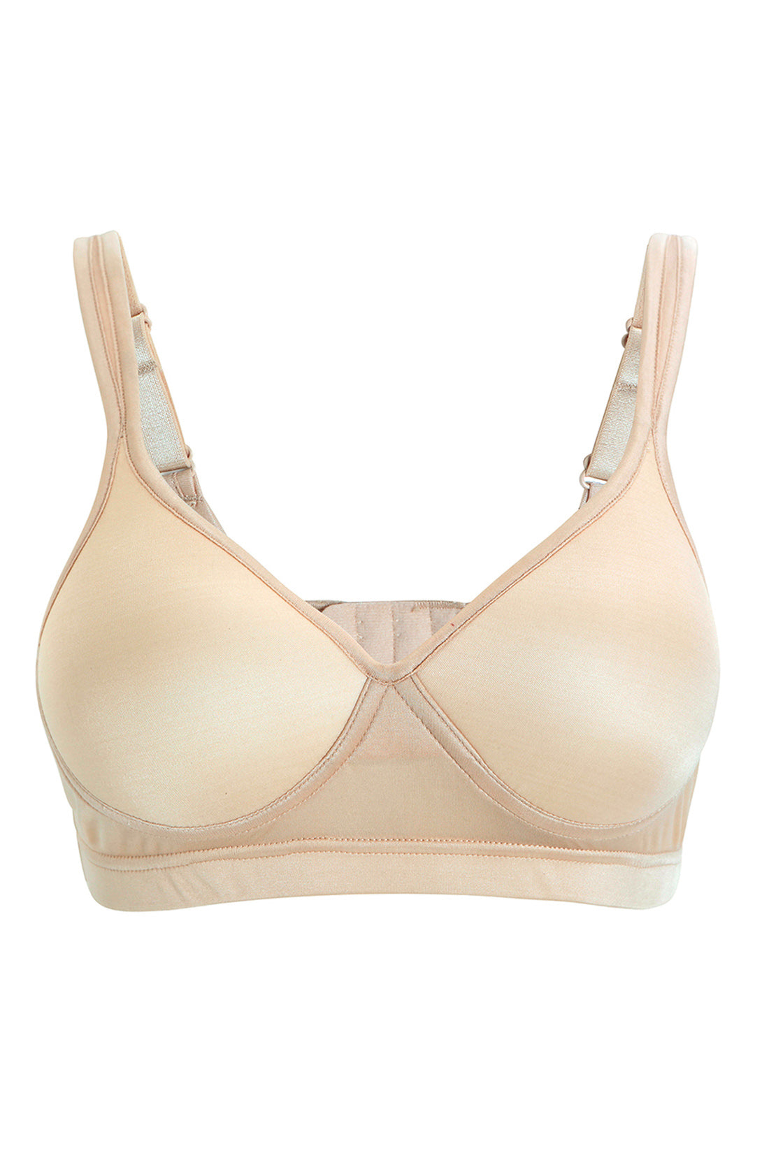 Padded Wire Free Pure Heavy Weight Silk Bra 8658 Asia A Cup