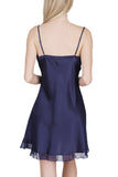 Women's 100%Silk Chemise with Sexy Front Slit -OSCAR ROSSA